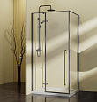 Детальная картинка товара «душевой уголок vincea slim-n vsr-5sn9090clgm, 900x900, вороненая сталь, стекло прозрачное»