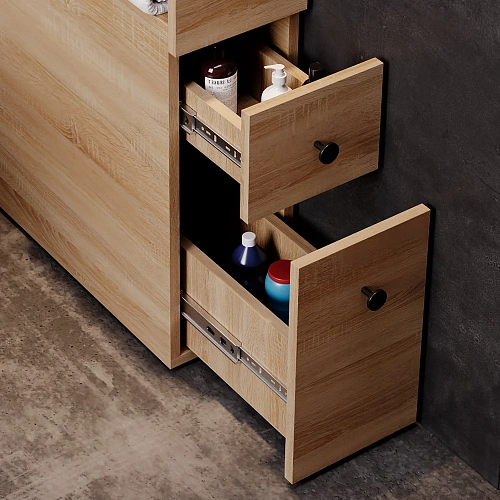 Шкаф-пенал Onika Кроун 20 см 402002 напольный, дуб сонома Шкаф-пенал Onika Кроун 20 см 402002 напольный, дуб сонома