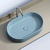 Раковина Ceramica Nova ELEMENT CN6048ML голубой матовый накладная Раковина Ceramica Nova ELEMENT CN6048ML голубой матовый накладная