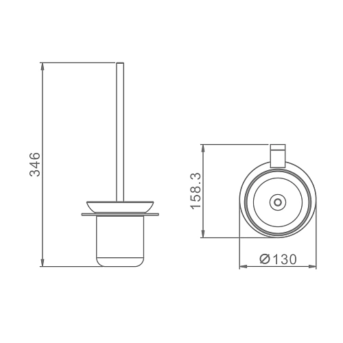 Ершик для унитаза Raglo R300.10.03 сатин золотой Ершик для унитаза Raglo R300.10.03 сатин золотой