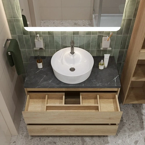 Тумба со столешницей и раковиной BelBagno KRAFT 80 kraft80rnn-kepmno-1306-set подвесная KRAFT80RNN-KEPMNO-1306-SET Тумба со столешницей и раковиной BelBagno KRAFT 80 kraft80rnn-kepmno-1306-set подвесная KRAFT80RNN-KEPMNO-1306-SET