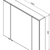 Зеркальный шкаф Aquanet Алвита New 100 Серый 00277544 Зеркальный шкаф Aquanet Алвита New 100 Серый 00277544