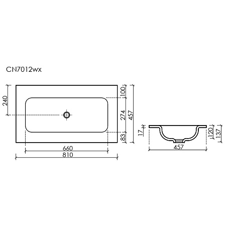 Раковина Ceramica Nova Grace CN7012MBwx накладная без отверстия под смеситель, 810x457x137мм, черный матовый Раковина Ceramica Nova Grace CN7012MBwx накладная без отверстия под смеситель, 810x457x137мм, черный матовый