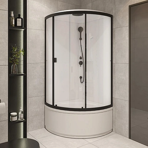 Душевая кабина STWORKI Хельсинки by Damixa Хельсинки HWHC-401А-090BT 90x90, высокий поддон 562074 Душевая кабина STWORKI Хельсинки by Damixa Хельсинки HWHC-401А-090BT 90x90, высокий поддон 562074