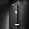 Душевая система AM.PM X-Joy F0785A599 с термостатом, верхний душ 220мм, золото Душевая система AM.PM X-Joy F0785A599 с термостатом, верхний душ 220мм, золото