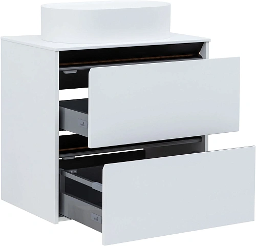 Тумба под раковину Allen Brau Activity 70 1.34003.WM белый матовый/черный брашированный Тумба под раковину Allen Brau Activity 70 1.34003.WM белый матовый/черный брашированный