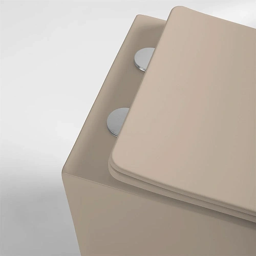 Унитаз подвесной Vincea Globo VT1-14SMC безободковый, цвет капучино мат., ультратонкое сиденье soft- Унитаз подвесной Vincea Globo VT1-14SMC безободковый, цвет капучино мат., ультратонкое сиденье soft-