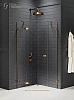 Душевой уголок NEW TRENDY AVEXA COPPER BRUSHED L 90x90x200 EXK-3820 брашированная медь