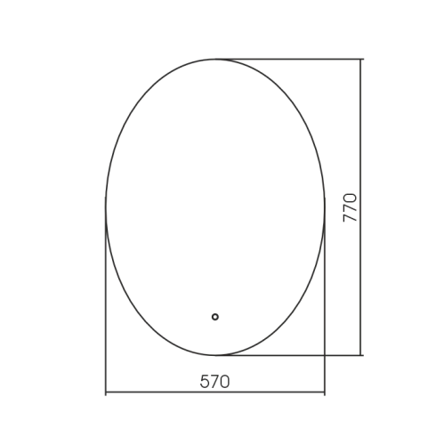 Зеркало Silver mirrors Афина 570х770 сенсорный выключатель LED-00002678 Зеркало Silver mirrors Афина 570х770 сенсорный выключатель LED-00002678