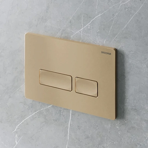 Клавиша смыва GROSSMAN Pragma 700.K31.03.310.310 золото матовое Клавиша смыва GROSSMAN Pragma 700.K31.03.310.310 золото матовое