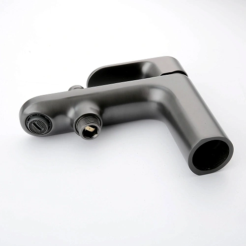 Смеситель на борт ванны Aquatek АЛЬФА AQ1944BGM оружейная сталь Смеситель на борт ванны Aquatek АЛЬФА AQ1944BGM оружейная сталь