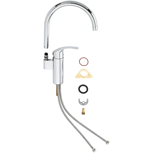 Смеситель для кухни GROHE Eurosmart new с высоким изливом, хром (33202002) Смеситель для кухни GROHE Eurosmart new с высоким изливом, хром (33202002)