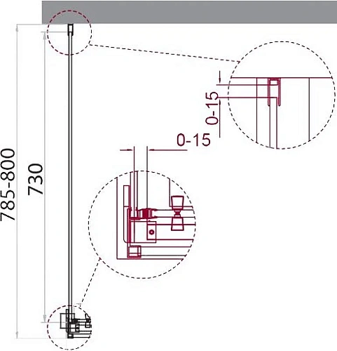 Боковая стенка BelBagno Acqua ACQUA-80-FIX-C-Cr 80х195 см, профиль хром / стекло прозрачное Боковая стенка BelBagno Acqua ACQUA-80-FIX-C-Cr 80х195 см, профиль хром / стекло прозрачное