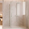 Душевой уголок Vincea Extenza VSR-4EX901010CLBN, 900/1000x1000, брашированный никель, стекло прозрачное