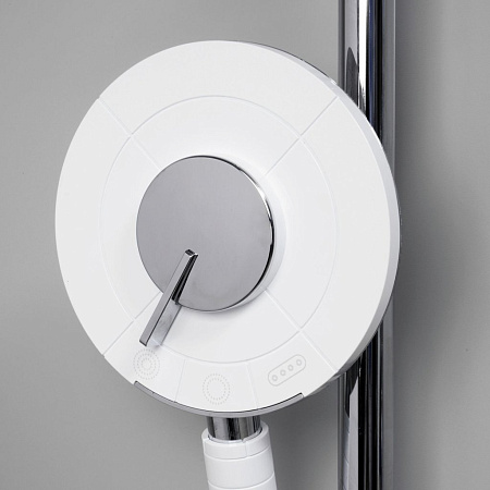 Душевая лейка WasserKRAFT A059 3-функциональная белый/хром