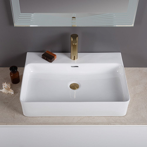 Раковина BelBagno BB1338 600x425 белый Раковина BelBagno BB1338 600x425 белый