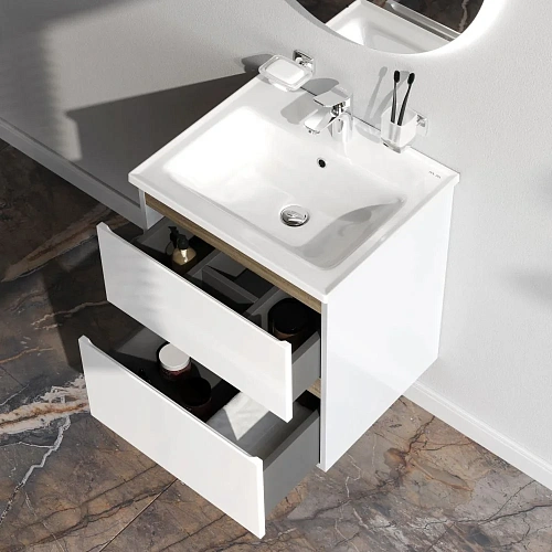 Тумба под раковину AM.PM X-Joy M85AFHX0552WG подвесная, 55 см, белый Тумба под раковину AM.PM X-Joy M85AFHX0552WG подвесная, 55 см, белый