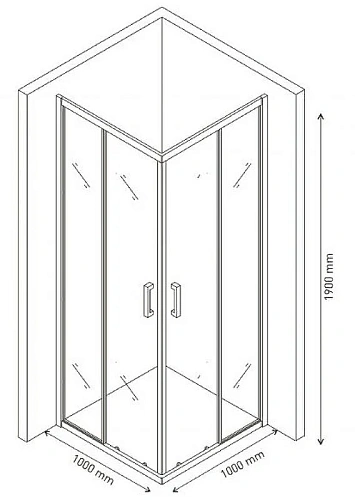 Душевой уголок BERGES SOLO S 1000х1000 061121 Душевой уголок BERGES SOLO S 1000х1000 061121