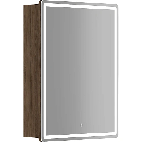 Зеркальный шкаф Sancos Mirror MI60ECH 590x150х740 мм, с LED подсветкой, дуб чарльстон Зеркальный шкаф Sancos Mirror MI60ECH 590x150х740 мм, с LED подсветкой, дуб чарльстон
