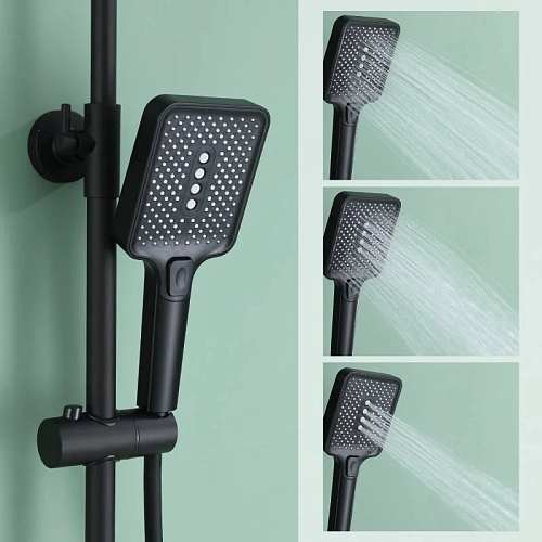 Душевая система Splenka S02.24.06, черный Душевая система Splenka S02.24.06, черный