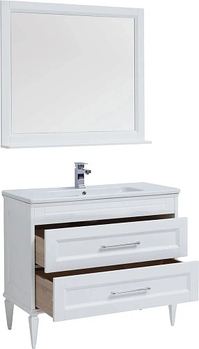 Комплект мебели Aquanet Бостон М 100 белый матовый 00210628 Комплект мебели Aquanet Бостон М 100 белый матовый 00210628