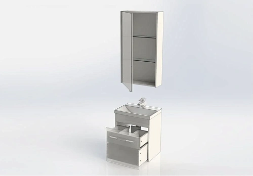 Комплект мебели Aquanet Августа 50 белый 00225266 Комплект мебели Aquanet Августа 50 белый 00225266