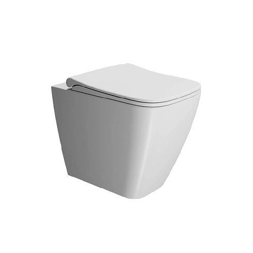 Унитаз приставной GSI NUBES безободковый Swirlflush белый матовый (961009) без сиденья Унитаз приставной GSI NUBES безободковый Swirlflush белый матовый (961009) без сиденья