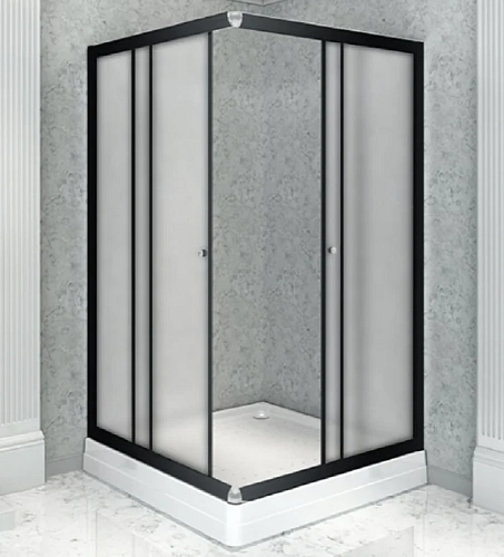 Душевой уголок Radomir Дрим 90 1-09-6-0-0-1181 квадратный, стекла матовые, профиль черный Душевой уголок Radomir Дрим 90 1-09-6-0-0-1181 квадратный, стекла матовые, профиль черный