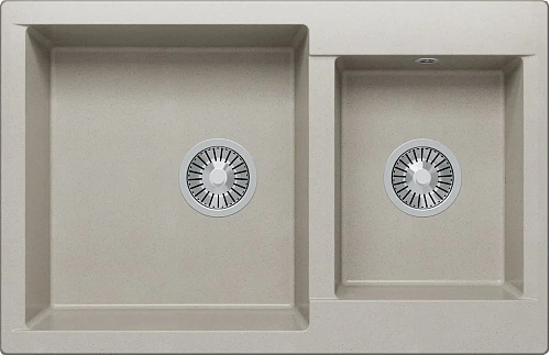 Кухонная мойка Polygran BRIG-772 №14 Серый 621473 Кухонная мойка Polygran BRIG-772 №14 Серый 621473