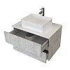 Тумба под раковину GROSSMAN ЭДВАНС-80 см цемент светлый (ум.GR-3016) подвесная 108010