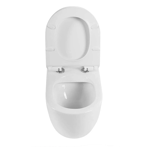 Унитаз приставной BelBagno SFERA-R BB2141CBR/BB2111SC безободковый с сиденьем Унитаз приставной BelBagno SFERA-R BB2141CBR/BB2111SC безободковый с сиденьем