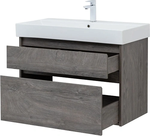 Тумба под раковину Aquanet Nova Lite 85 дуб рошелье, 2 ящика 00249937 Тумба под раковину Aquanet Nova Lite 85 дуб рошелье, 2 ящика 00249937