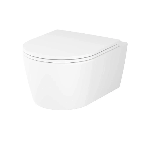 Унитаз подвесной AM.PM Func C8F1700MWSC FlashClean с сиденьем микролифт, белый матовый Унитаз подвесной AM.PM Func C8F1700MWSC FlashClean с сиденьем микролифт, белый матовый