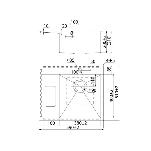 Кухонная мойка Iddis Haze 590x510 сатин, правая (HAZ59SRi77) Кухонная мойка Iddis Haze 590x510 сатин, правая (HAZ59SRi77)