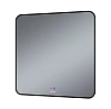 Зеркало GROSSMAN ELEGANS-норма BLACK (800x800x45) LED с сенсорным выключателем и подогревом 1780802