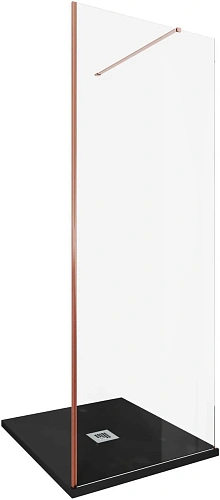 Душевая перегородка Allen Brau Infinity 1 80 3.21005.60 медь брашированная Душевая перегородка Allen Brau Infinity 1 80 3.21005.60 медь брашированная