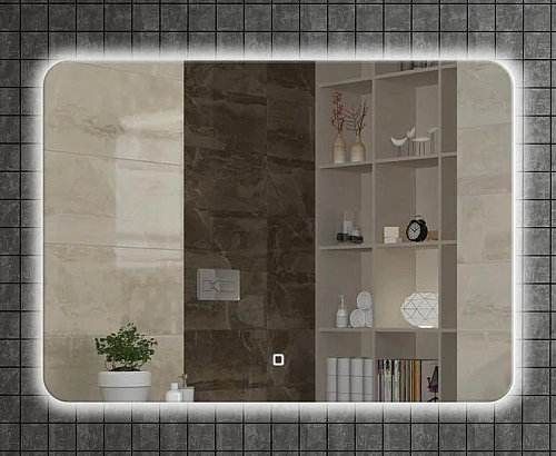 Зеркало Armadi Art Vallessi 543 с круговой тыльной подсветкой 100x60 Зеркало Armadi Art Vallessi 543 с круговой тыльной подсветкой 100x60