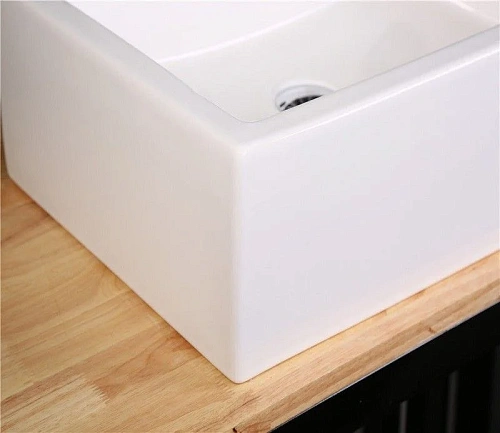 Раковина CeramaLux 9129 накладная, белый Раковина CeramaLux 9129 накладная, белый