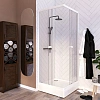 Душевой уголок Radomir Берген SQ 100х100 1-09-1-0-0-3480 квадратный, стекла прозрачные, профиль белый Душевой уголок Radomir Берген SQ 100х100 1-09-1-0-0-3480 квадратный, стекла прозрачные, профиль белый