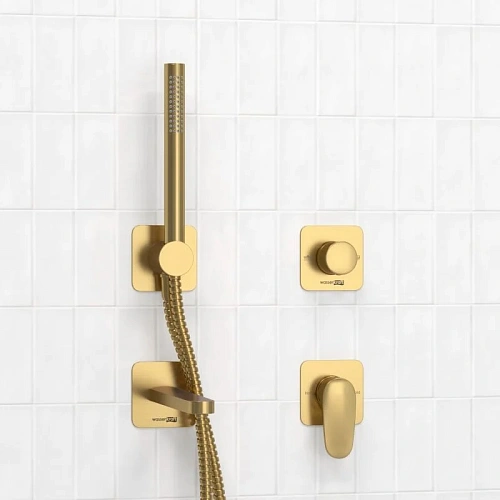 Смеситель для ванны WasserKRAFT A3651.282.284.285.194.286 встраиваемый золото Смеситель для ванны WasserKRAFT A3651.282.284.285.194.286 встраиваемый золото