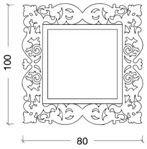 Зеркало Armadi Art Caprice 553 800х1000 поталь золото с подсветкой Зеркало Armadi Art Caprice 553 800х1000 поталь золото с подсветкой