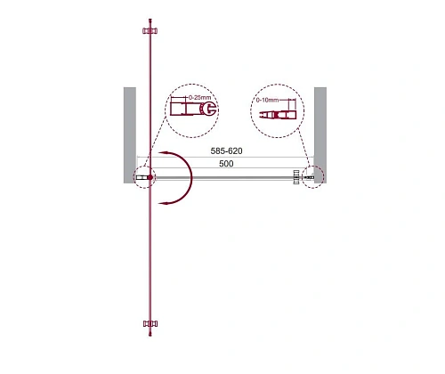 Душевая дверь BelBagno ETNA-B-1-60-C-Cr-90 Душевая дверь BelBagno ETNA-B-1-60-C-Cr-90