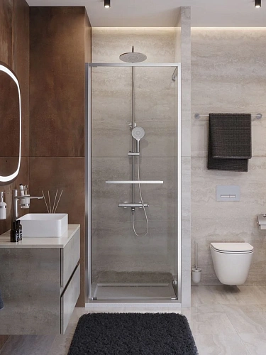 Душевая дверь CEZARES LUX-B-FS-1-70-C-CR 70 см, профиль хром, стекло прозрачное Душевая дверь CEZARES LUX-B-FS-1-70-C-CR 70 см, профиль хром, стекло прозрачное