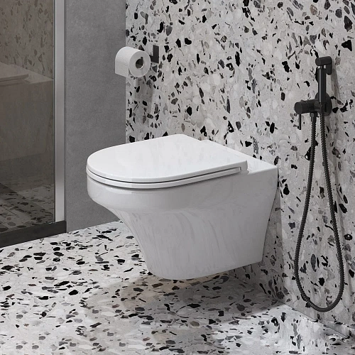 Унитаз подвесной CEZARES DUET CZR-2462-TH-TOR/CZR-2316-SC безободковый с сиденьем Унитаз подвесной CEZARES DUET CZR-2462-TH-TOR/CZR-2316-SC безободковый с сиденьем