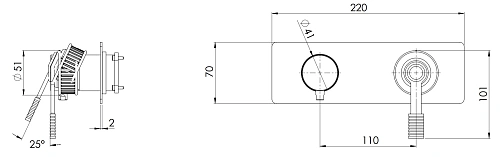Смеситель для душа Remer Atelier AL92ZWBBR, бронза масляная Смеситель для душа Remer Atelier AL92ZWBBR, бронза масляная