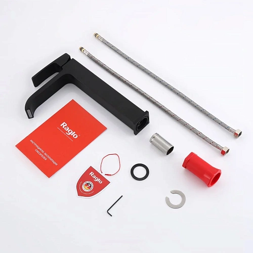 Смеситель для раковины Raglo R02.15.06, черный Смеситель для раковины Raglo R02.15.06, черный