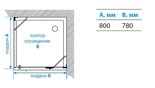 Душевой уголок Aquaton Lax SQR R 1AX016SSXX000 квадратное 80х80х200 Душевой уголок Aquaton Lax SQR R 1AX016SSXX000 квадратное 80х80х200