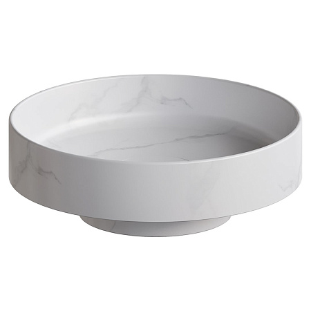 Раковина Boheme Corian 400x130 Calacatta 801-CLCT накладная Раковина Boheme Corian 400x130 Calacatta 801-CLCT накладная
