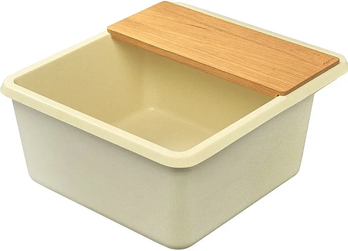 Кухонная мойка Aquaton Беллис 57 1A724932BS290 из литого мрамора, шампань Кухонная мойка Aquaton Беллис 57 1A724932BS290 из литого мрамора, шампань