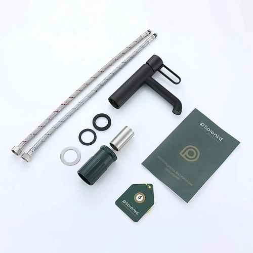 Смеситель для раковины Splenka S03.10.06, черный Смеситель для раковины Splenka S03.10.06, черный